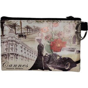 Mini Pouch with classic car print